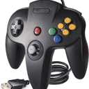 KIWITATA Classic N64 USB Controller, Retro N64 Remote Wired Joystick Game Pad Emulator Controller for Windows XP 7 8 11 & MAC Raspberry Pi 3