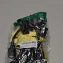 [ETL Listed] Miady Short Power Extension Cord Outlet Saver, 16AWG/13A, 3 Prong (10 Pack, Black, 8 Inch)