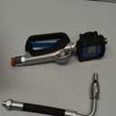 Digital Oil Control Valve Flow Meter Dispenser Nozzle 10 GPM / 35 LPM, Heavy Duty Air Operated Electronic Oil Metering Gun 1/2 Inch NPT Inlet, Oil Gun - Max Working Pressure 1500 PSI / 100 bar, Large