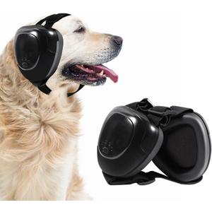 Dog Ear Muffs, Dog Earmuffs Noise Protection, 29dB NRR Noise Canceling Ear Muffs for Dog, Dogs Headphones (X-Large, Black)