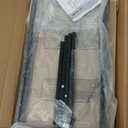 SAYGOER Coffee Table,Tempered Glass Rectangular Center Tables,Modern Tea Table with Open Space for Living Room,Apartment, Office, Small Space,Easy Assembly,Gray Black (39.3"D x 19.7"W x 17.7"H, Grey)