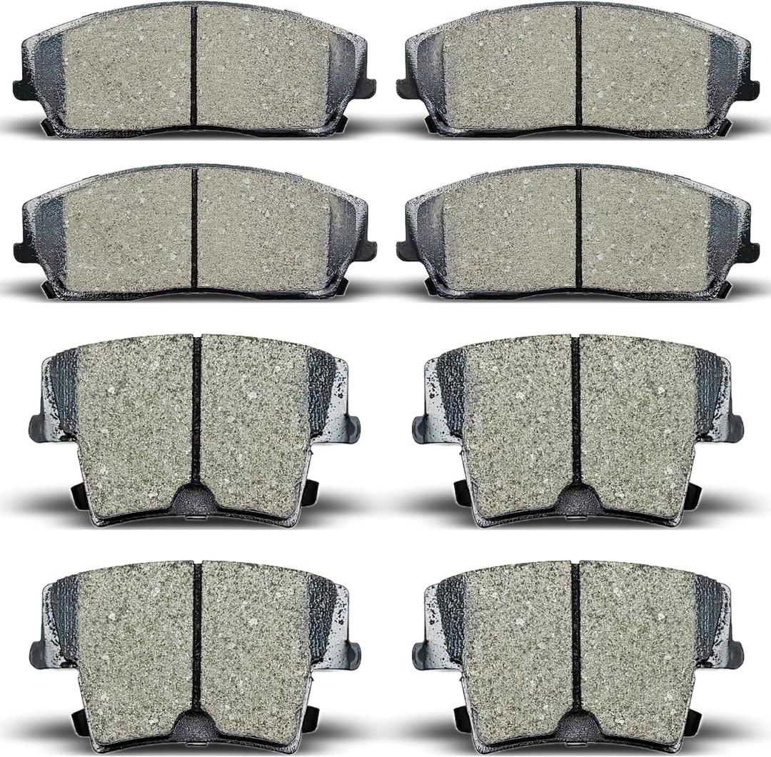 ALADICHE Front Rear Ceramic Brake Pads Compatible with 2005-2020 Chrysler 300,2009-2018 Dodge Challenger,2006-2017 Dodge Charger,2005-2008 Dodge Magnum