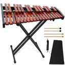 Marimba Xylophone 32 Key,Height-Adjustable Stand, and Durable Carrying Case