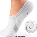 Gonii Womens No Show Socks Athletic Ankle Socks Cushioned Running Low Cut 5-8 Pairs,Large