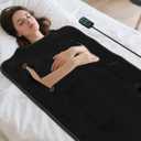 Buyplus Infrared Sauna Blanket, Portable Infrared Blanket for Relaxation, Sauna for Home Use with 95-167F Temp Range & 30-60 Minutes Timer, 6'Lx2.6'W