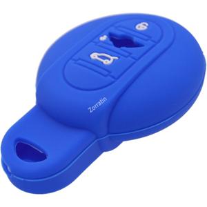 Silicone Key Fob Cover Protector for Mini Cooper Countryman Clubman JWC F54 F55 F56 F57 F60 2015 to 2025 Remote (blue)