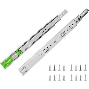 6 Pairs 12 inch Drawer Slides Soft Close Drawer Full Extension Drawer Slides 16 Inch Soft Close Hardware Drawer Guides - Side Mount Drawer Rails