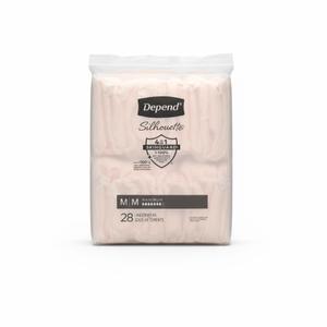 Depend Night Defense Adult Diapers, Incontinence & Postpartum Bladder Leak Underwear for Women, Disposable, Overnight, Extra-Large, Blush, 56 Count (2Packs of 28), Packaging May Vary