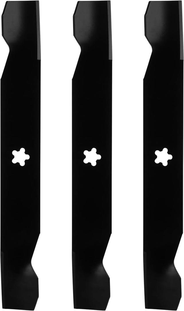 Lawn Mower High Lift Blades Replace for Craftsman Husqvarna Poulan AYP 50 inch Deck 137380 156468 532137380 GT 200 GTH 220 GTH 2250 2350 2550 PP20H50J PP20H50JA PP22H50K PP22H50KA, 3 Pack