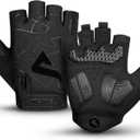 ATERCEL Cycling Gloves - Men's Bicycle Gloves for Cycling, Workout, Gym, Training, Weight Lifting, Outdoor, Dirt Bike, Mountain Bike, Riding (Black)