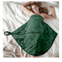 7 Lbs Weighted Lap Blanket - Valentines Day Gifts for Mom Women, Cozy Luxury Velvet Small Weighted Blankets,Portable Travel Blankets for Adults, All-Season Blanket Relaxation Gift,40x70, Green