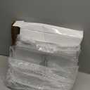 HBlife 6 Pack Closet Organizers and Storage, Clear Shelf Dividers, Vertical Purse Organizer for Closet Perfect for Sweater, Shirts, Handbags in Bedroom and Kitchen, Acrylic Bookshelf for Organization