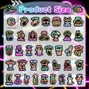 Punny Teacher Stickers for Students Glow in The Dark, Funny Motivational Reward Stickers for Kids, Cute Animal Positive Incentives Encouragement Decals Home School Classroom Supplies (51PCS)