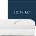 Cooling Comforter Set Queen Size, 3 Pieces Cooling Blanket for Hot Sleepers and Night Sweats, Q-Max>0.4 Cool Tech Bed Set with Pillowcases, Lightweight & Breathable (90''x90'', White)