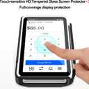2PC Square Terminal Screen Protector and Protective CaseModel:Square Terminal,Tempered Glass [Scratch-Resistant] [Touch Sensitive] [Easy Install] 9H Hardness Screen Protector for Square Terminal