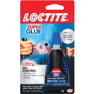Loctite Super Glue Ultra Gel Control, Clear Superglue, Cyanoacrylate Adhesive Instant Glue, Quick Dry - 0.14 fl oz Bottle, Pack of 1
