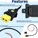 1903017 Downrigger Battery End Cable Fit for Cannon Electric Downriggers 2008-up 3-Foot 12V Power Cord Rated 30 Amp Battery End Cable Downrigger Accessory with Anti-Corrosion End Cap