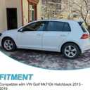 KHK MK7 Rear Window Roof Spoiler, Gloss Black Rear Top Spoiler Wings, ABS Material Fits for VW Golf Mk7/Gti Hatchback 2015-2019