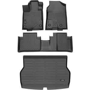 All Weather Floor Mats & Cargo Liner for Acura RDX 2013 2014 2015 All Weather Protection TPE Anti-Slip Automotive Full Set Floor Liners Custom Accessories - Black