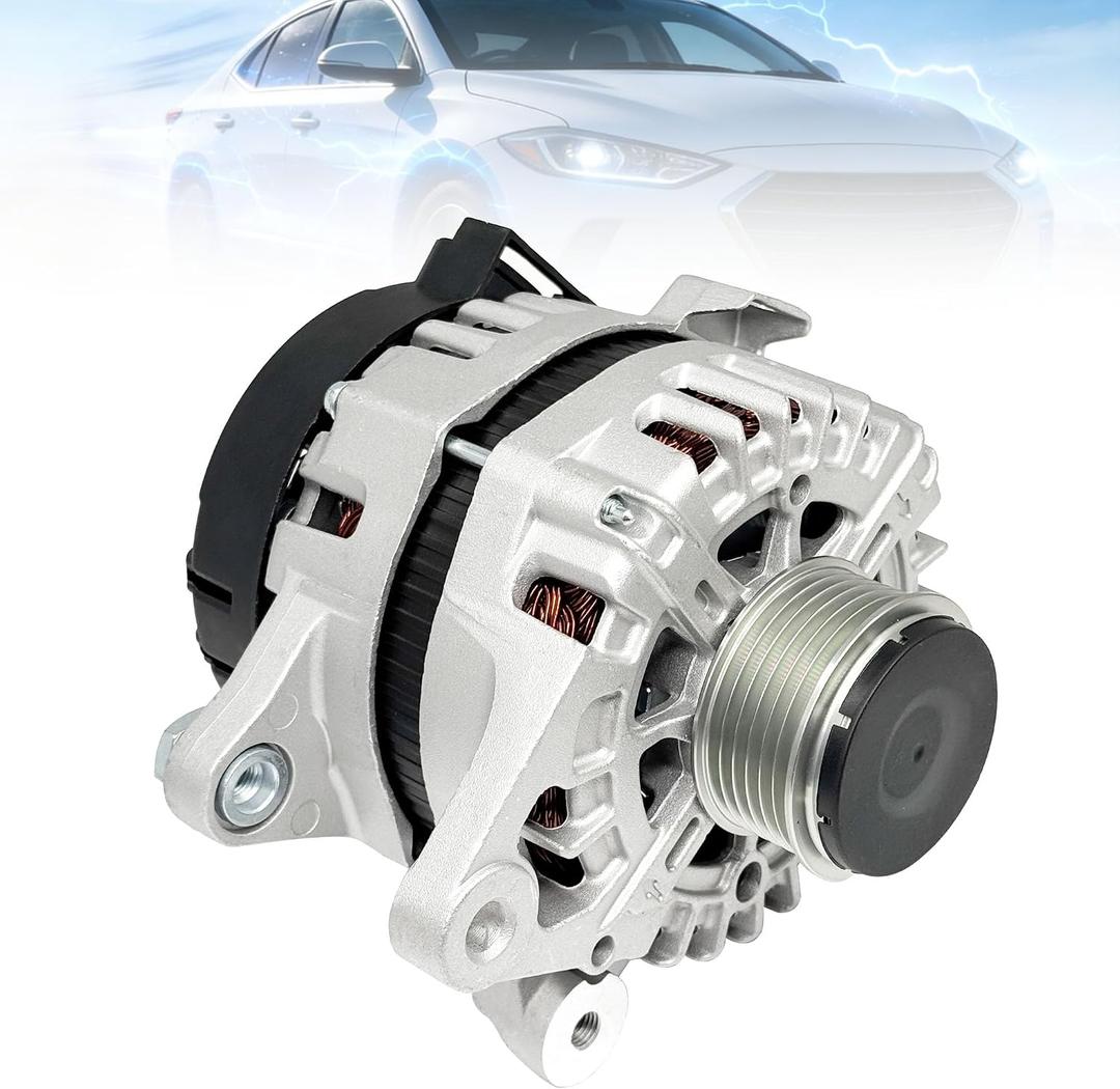 373002E821 Alternator 12V 150A Compatible With Hyundai Elantra 2017-2020,Hyundai Kona 2018-2021,Kia Soul 2020-2024,Kia Seltos 2021-2024,Kia Forte 2020-2022 Replace 2627727