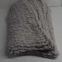 L'AGRATY Chunky Knit Blanket Throw,Soft Chenille Yarn Throw Blanket 60x80Handmade Thick Cable Knit Crochet Blanket,Large Knit Blanket Chunky Yarn,Rope Knot Throw Blanket for Couch Home Decor (Grey)