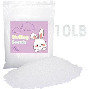 10 lb Polypropylene Pellets, Polypropylene Pellets Weighted Stuffing Beads, Bean Bag Filler Beads, Weighted Beads for Stuffed Animals, Weighted Beads for Bean Bags, Doll, Blankets and Crafts