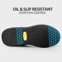 2 x Non Slip Shoes for Men Food Service Slip Resistant Work Shoe Mens in Restaurant Kitchen Chef Slip On Walking Sneakers Breathable Lightweight (Black)