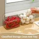 2 Pack Adhesive Cabinet Door Organizer, Compact Kitchen Under Sink Organizer, Clear Lid Storage Container for Pantry Shelves, Wall Mounted Bathroom Shower Caddy Hanging Closet Organizer