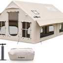 Inflatable Tent for Camping 8-12 Person, 4 Season Family Glamping Tent, 129 square feet