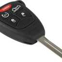 OHT692714AA Flip Key Keyless Entry Remote Key Fob for Dodge Durango for Dodge Avenger 2006-2013 1 PCS 5 Buttons-SCITOO