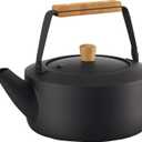 Miyazaki Seisakusho CHA-12 Tea Kettle, Large, 0.6 gal (2.0 L), Black, IH Compatible