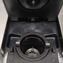 Single Serve Coffee Maker for K-Cup Pod and Grounds, Hot and Iced Coffee Maker, Strong Button Feature, 6 to 14oz Brew Sizes, 50oz Removable Reservoir, Up to 6.5 Inch Cup, Stainless Steel, Black