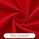 HOMEIDEAS Christmas Non-See-Through Red Privacy Sheer Kitchen Curtains, 30 X 24 Inches Long 2 Panels Short Sheer Curtains Light Filtering Bathroom Window Drapes for Bedroom Living Room