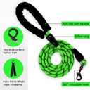 IVY&LANE No Pull Dog Harness for Small Dogs, Dog Vest Harness with Leash, Safety Belt and Storage Strap, Fully Adjustable Harness, 360 Reflective Strip, Soft Handle (Green,S)