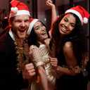 12/24/48/108pcs Santa Hats, Bulk Santa Hats for Adults and Little One, Red Classic Christmas Caps, Gorros De Navidad