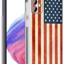 Galaxy A53 5G Case, Retro American Flag Drop Protection Shockproof Case TPU Full Body Protective Scratch-Resistant Cover for Samsung Galaxy A53 5G