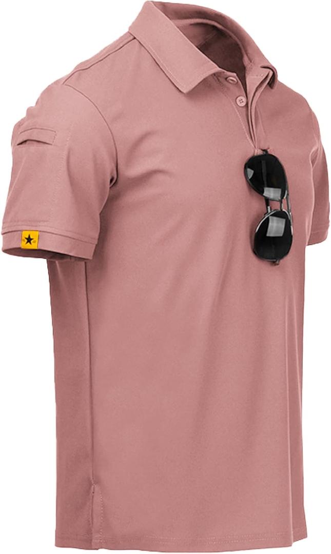 V VALANCH Mens Polo Shirts Short Sleeve Moisture Wicking Golf Polo Athletic Collared Shirt Tennis T-Shirt Tops, 3XL
