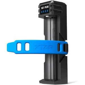 XTAR Battery Charger SC1 Plus 18650 Battery Charger Power Ban.k Function 3A Fast Charger for Rechargeable Batteries Li-ion 18650 21700 26800 and 1.2V Ni-MH D Battery