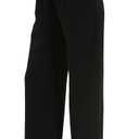 Tronjori Women High Waist Casual Straight Leg Long Business Work Suit Dress Pants Wide Leg Trousers Regular Waistband (16, Black)