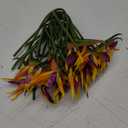Hanaive 20 Pcs Bird of Paradise Artificial Plant 24 Inches Hawaiian Tropical Flowers Fake Rubber Strelitzia Faux Flowers Bouquet for Home Garden Office Wedding Indoor Outside Party Decor DIY (Yellow)