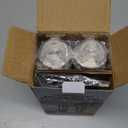 ThermoMaven Upgraded Larger Capacity Electric Salt and Pepper Grinder Set, 110ml Rechargeable Salt and Pepper Shaker with LED light, Stainless Steel Automatic Pepper Mill with 6 Adjustable Coarseness (Silver)