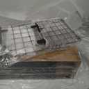 QEEIG Bathroom Shelves Over Toilet - Wall Mounted Floating Shelves Toilet Paper Storage Small Farmhouse Decor Shelf 16 inch Set of 3, Rustic Brown (019-BN3)