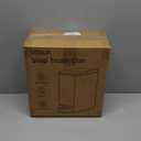 Cesun Small Bathroom Trash Can with Lid Soft Close, Step Pedal, 5 Liter / 1.3 Gallon Stainless Steel Garbage Can with Removable Inner Bucket, Waste Basket for Bathroom, Bedroom (White)