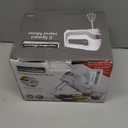 Hamilton Beach Professional 5-Speed Electric Hand Mixer with High-Performance DC Motor, Slow Start, Snap-On Storage Case, Stainless Steel Beaters & Whisk, White (62652)