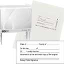 Handy Stamps Notary Certified True Copy Stamp - Professional Self-Inking Stamp for Certifying Document Copies with Crisp Impressions, Size 1 3/8" x 2 15/16", Durable and Easy to Use