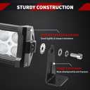 YITAMOTOR 52 Inch 500W LED Light Bar & 2 Pack 4" Light Pods with Bracket
