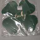 St. Patrick's Day Decorations, St Patricks Day Door Decorations, Lucky Green St. Patrick's Day Door Swag for Fireplace Mantel Walls (Shamrock- Lucky)
