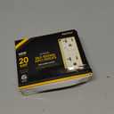 Faith [3-Pack] 20A GFCI Outlets, ETL Listed, Non-Tamper-Resistant GFI Duplex Receptacles with LED Indicator, Self-Test Ground Fault Circuit Interrupter, Light Almond, 3 Piece