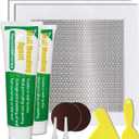 Wall Patch Repair Kit, 500g Wall Mending Agent Drywall Repair Putty & 8 Inch Mesh Drywall Repair Kit, with Scraper and Sandpapers.