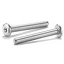 M6 x 50mm 10Pcs Flat Head Hex Socket Cap Screws Bolts, 304 Stainless Steel 18-8, Full Thread by SG TZH (with Hex Spanner)